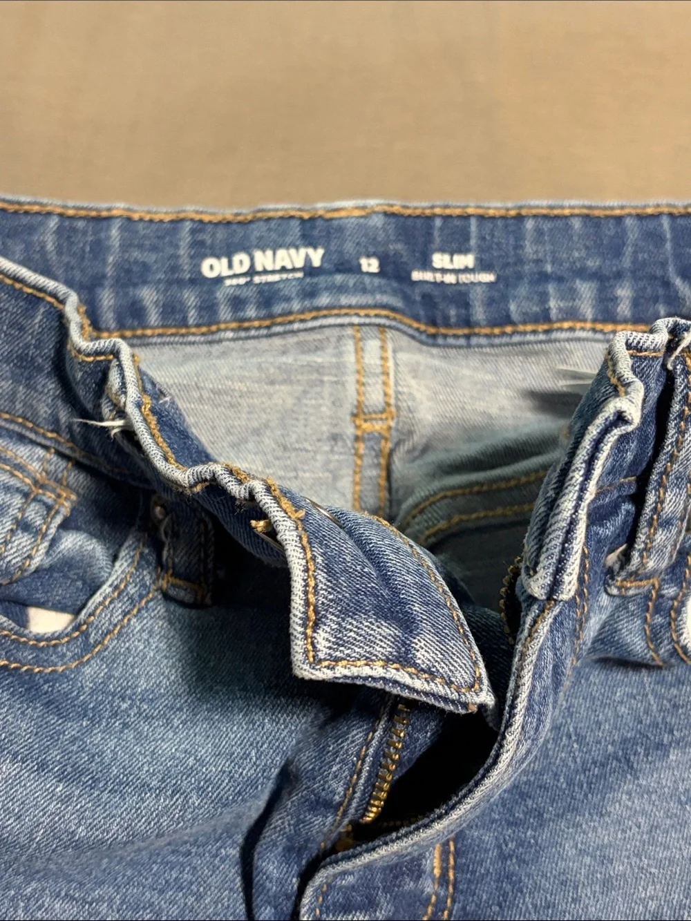 Boys Blue Old Navy Denim Slim Jeans - Classic Straight Fit